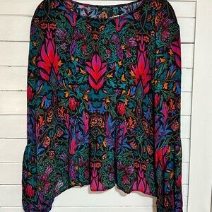 Arttelier Nicole Miller floral blouse